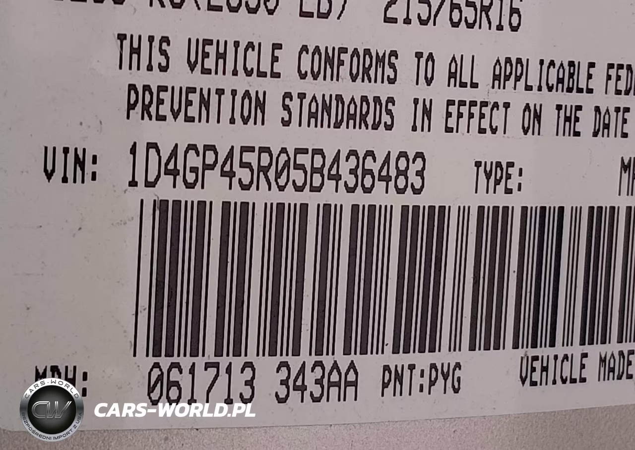 2005 Dodge Caravan Sxt VIN:1D4GP45R05B436483 - 9