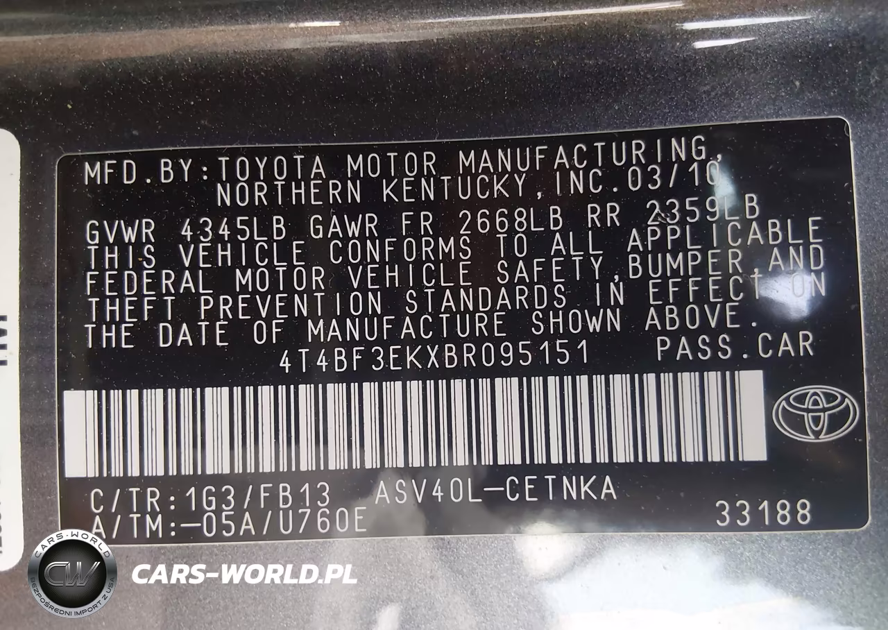 2011 Toyota Camry Se-Le-Xle VIN:4T4BF3EKXBR095151 - 9