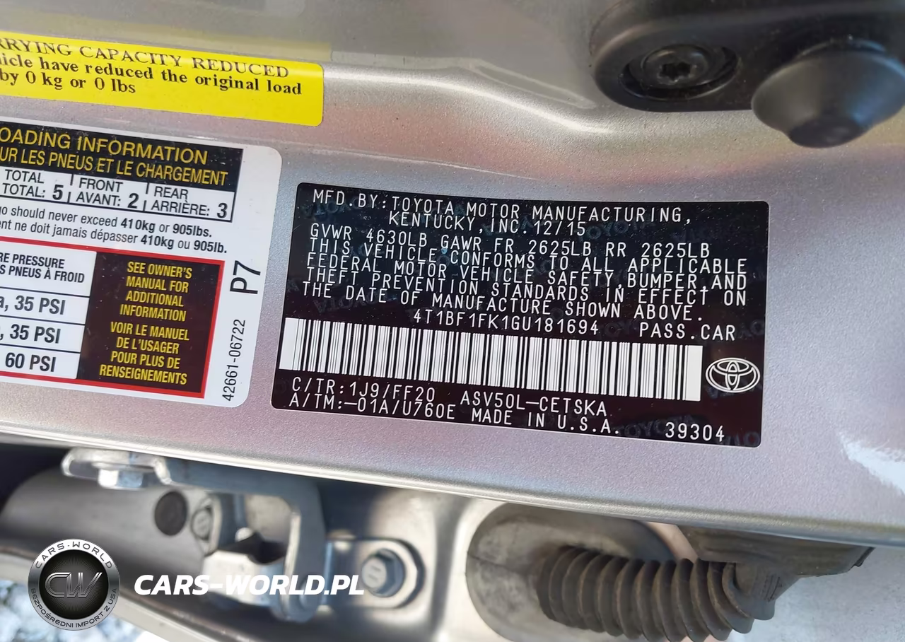 2016 Toyota Camry Se VIN:4T1BF1FK1GU181694 - 9
