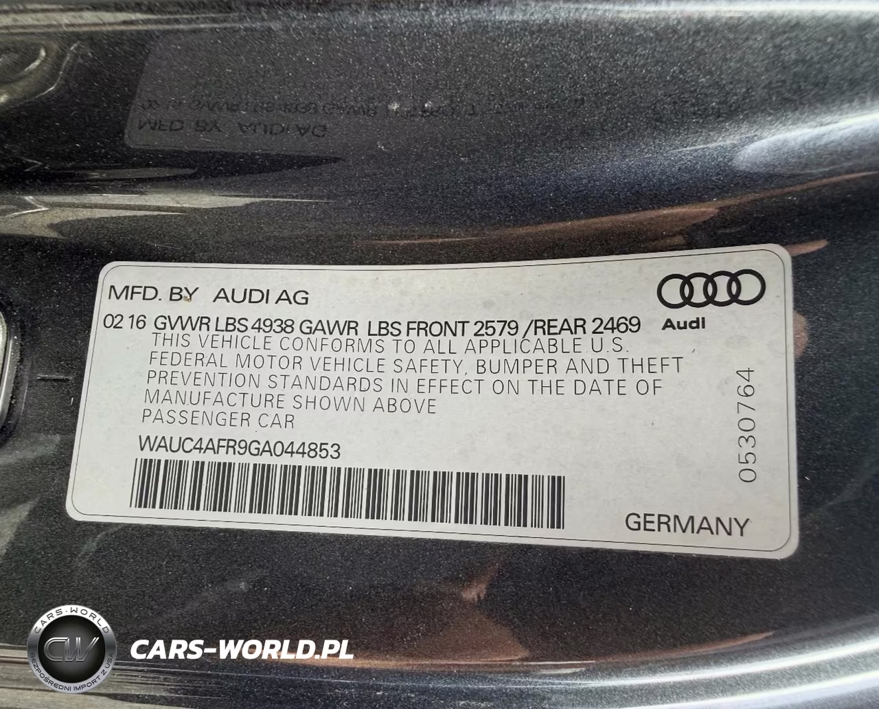 2016 Audi S5 Premium Plus VIN:WAUC4AFR9GA044853 - 9