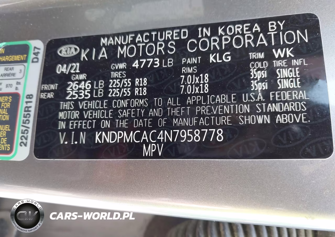 2022 Kia Sportage Lx VIN:KNDPMCAC4N7958778 - 9