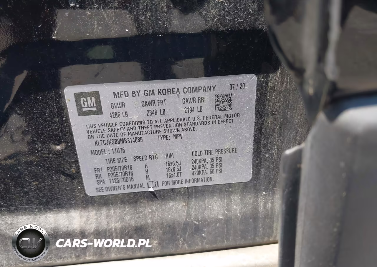 2021 Chevrolet Trax Fwd Ls VIN:KL7CJKSB8MB314085 - 9