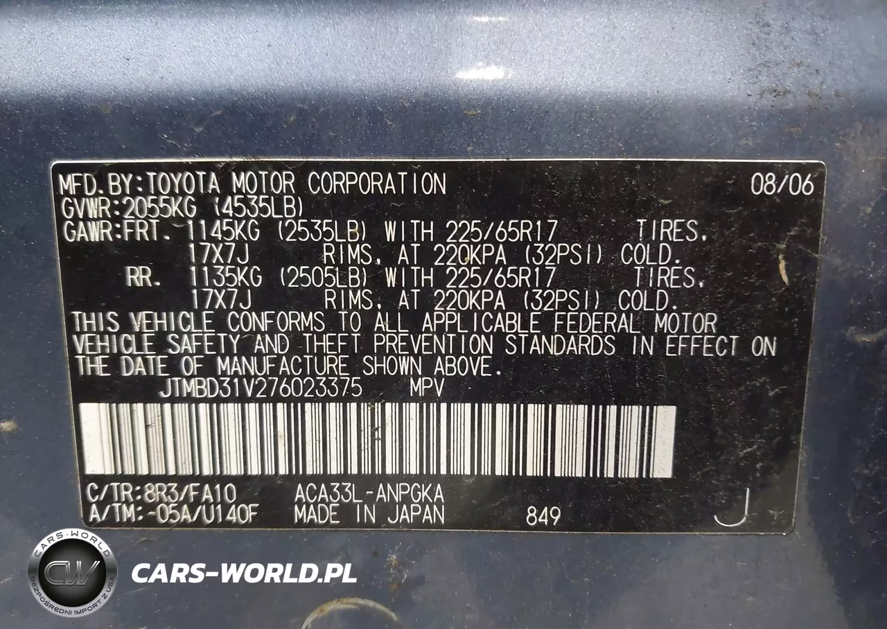 2007 Toyota Rav4 Limited VIN:JTMBD31V276023375 - 9