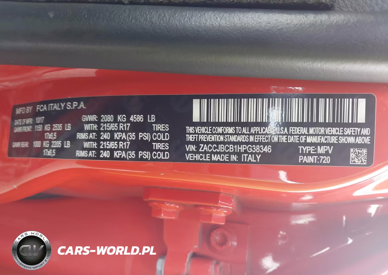 2017 Jeep Renegade Trailhawk VIN:ZACCJBCB1HPG38346 - 9