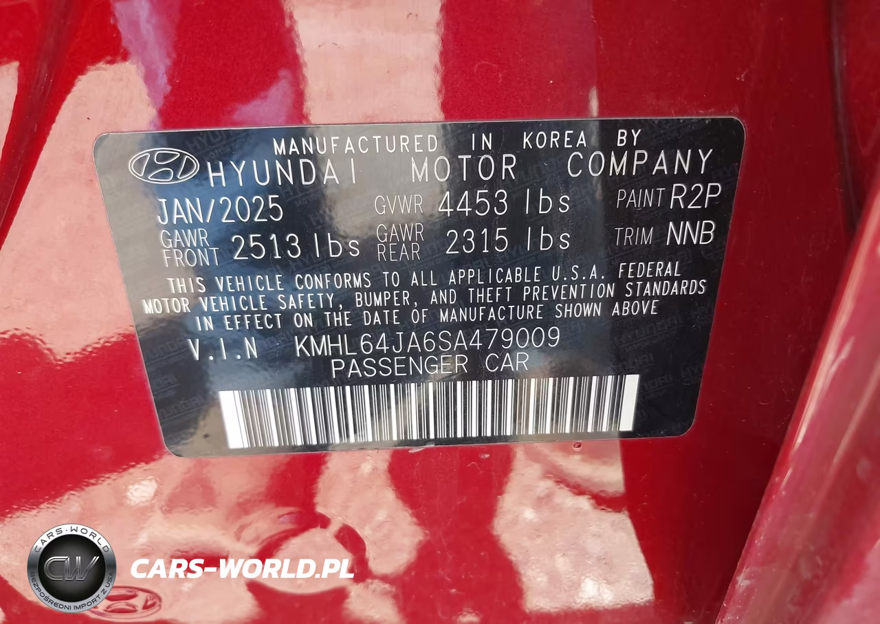 2025 Hyundai Sonata Sel VIN:KMHL64JA6SA479009 - 9