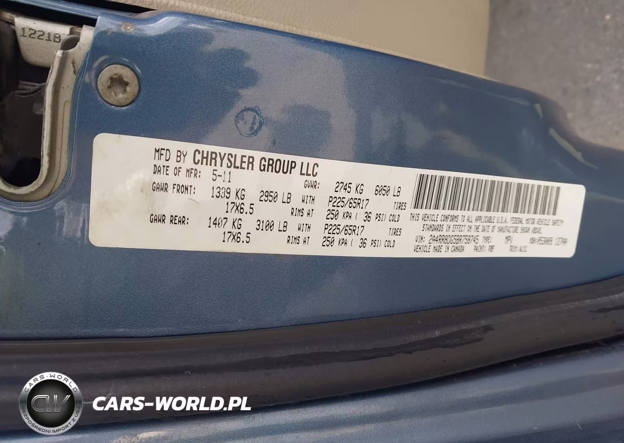2011 Chrysler Town & Country Touring-L VIN:2A4RR8DG5BR758745 - 9