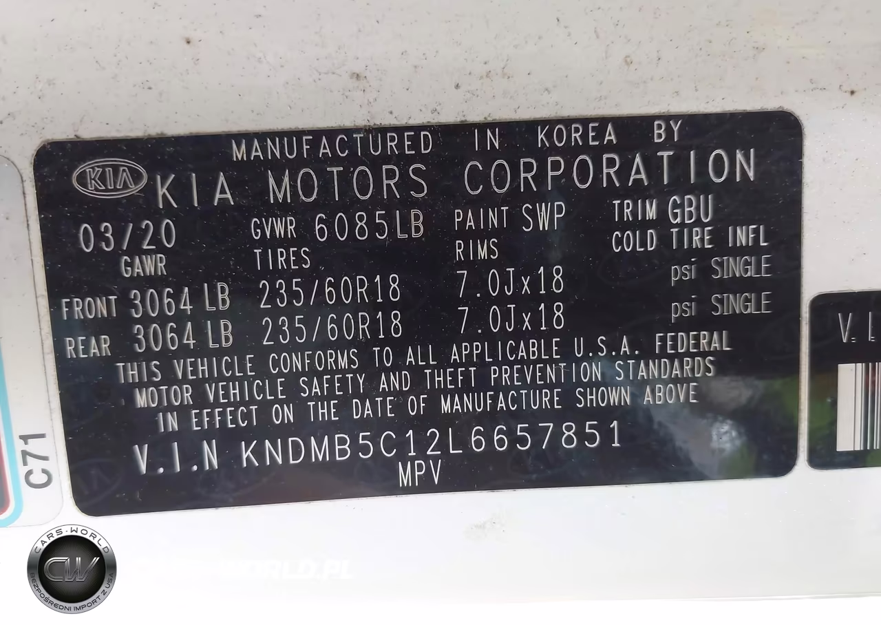 2020 Kia Sedona Ex VIN:KNDMB5C12L6657851 - 9