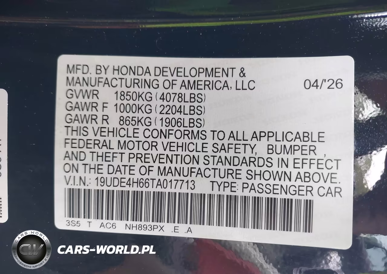 2026 Acura Integra Fwd A-Spec With Technology VIN:19UDE4H66TA017713 - 9