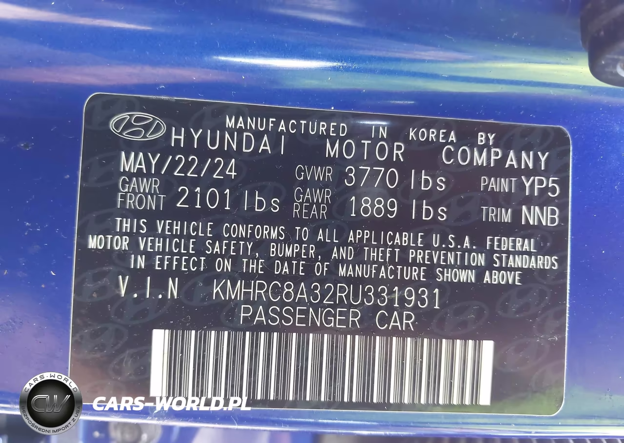 2024 Hyundai Venue Sel VIN:KMHRC8A32RU331931 - 9