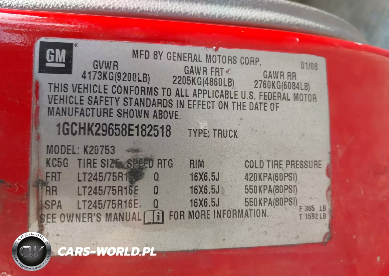 2008 Chevrolet Silverado 2500Hd Work Truck VIN:1GCHK29658E182518 - 9