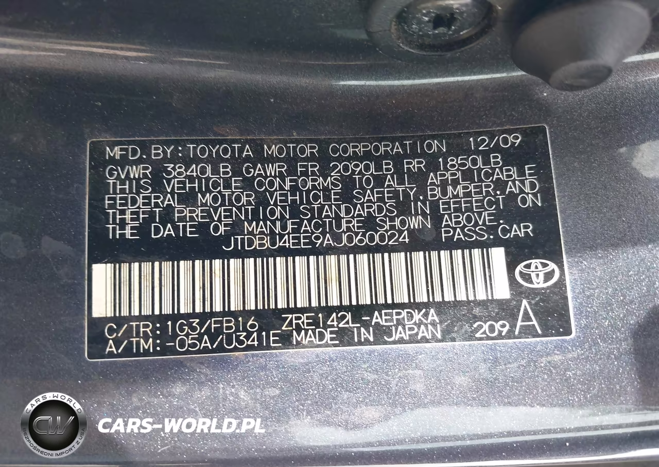 2010 Toyota Corolla VIN:JTDBU4EE9AJ060024 - 9