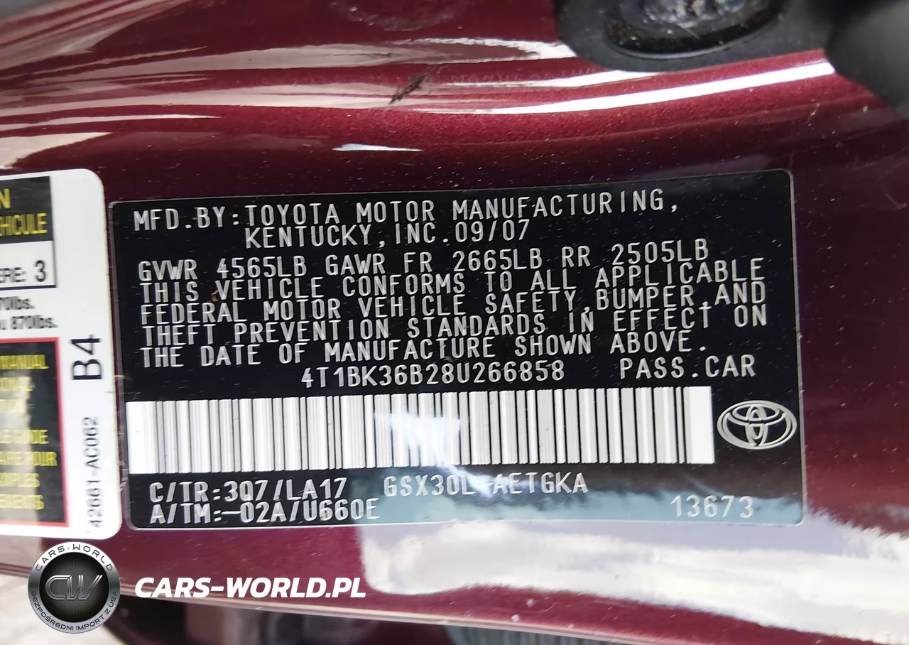 2008 Toyota Avalon Xls VIN:4T1BK36B28U266858 - 9