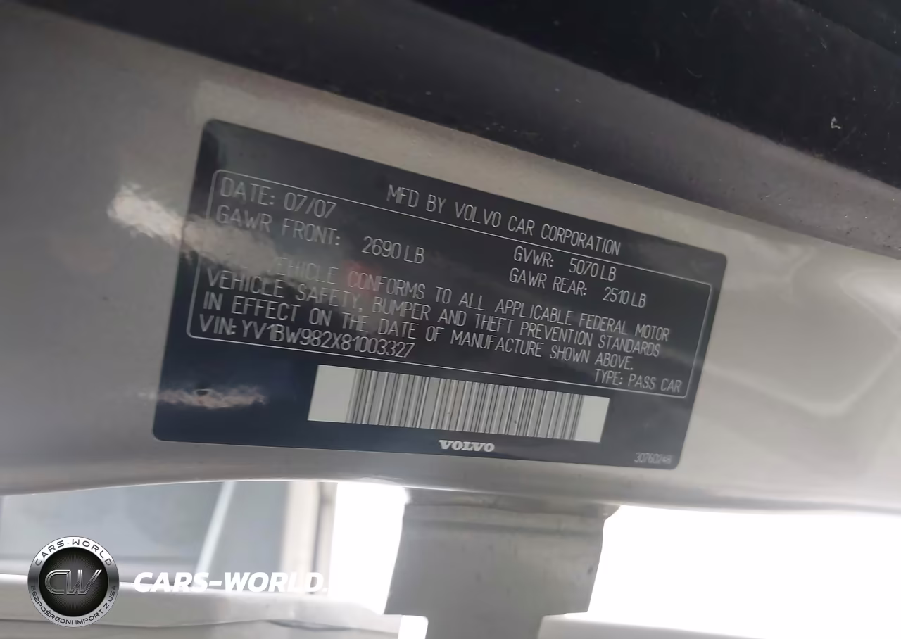 2008 Volvo V70 3.2 VIN:YV1BW982X81003327 - 9