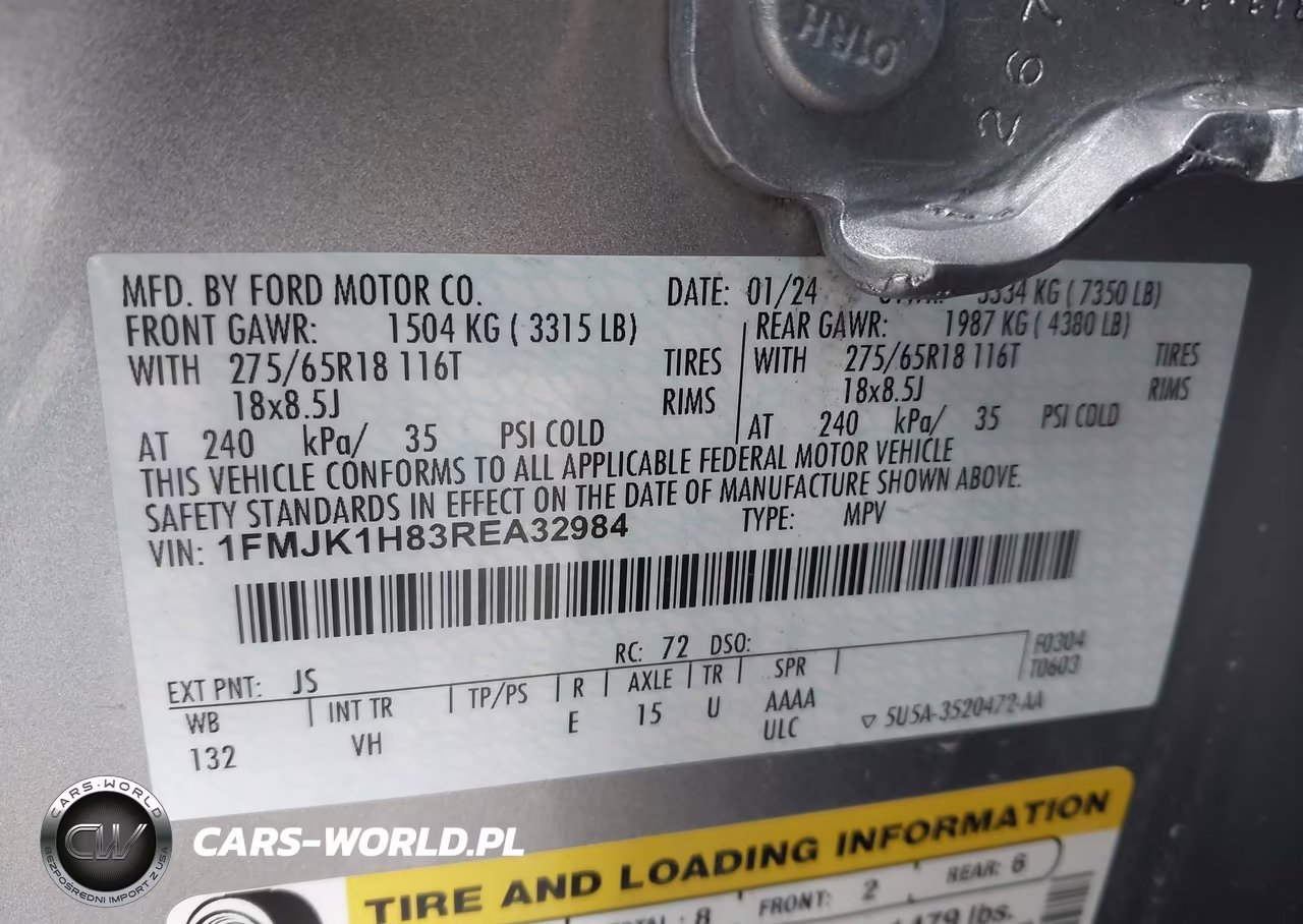 2024 Ford Expedition Xlt Max VIN:1FMJK1H83REA32984 - 9