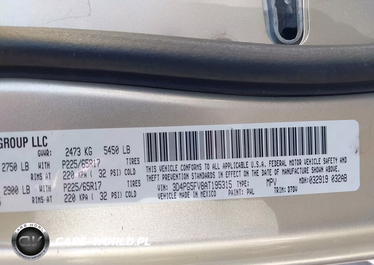 2010 Dodge Journey Sxt VIN:3D4PG5FV8AT195315 - 9