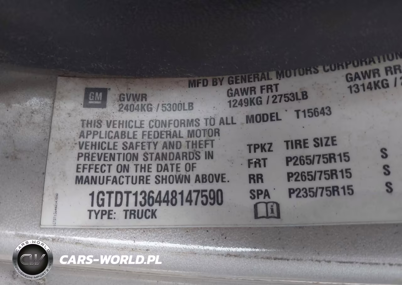 2004 GMC Canyon Sle VIN:1GTDT136448147590 - 9