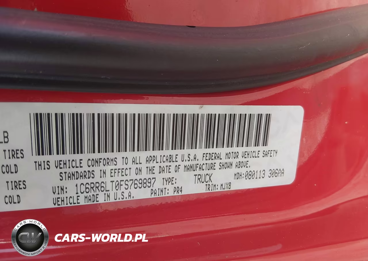 2015 Ram 1500 Lone Star VIN:1C6RR6LT0FS769897 - 9