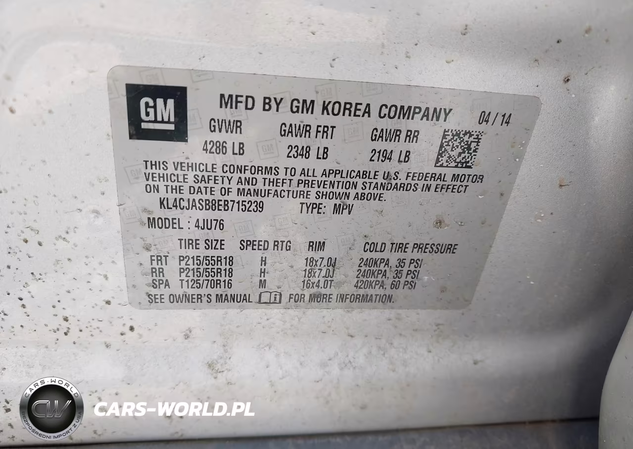 2014 Buick Encore VIN:KL4CJASB8EB715239 - 9
