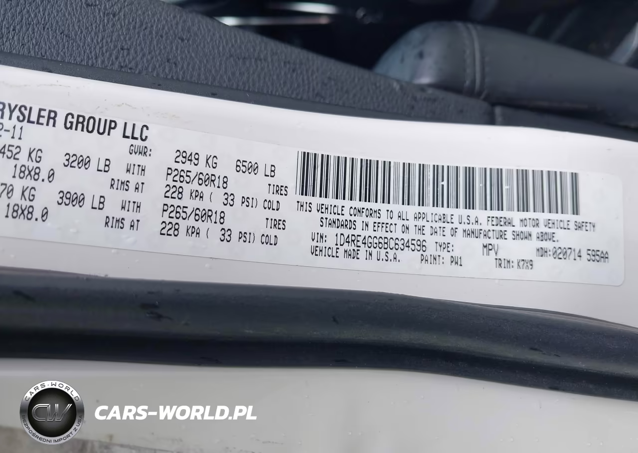 2011 Dodge Durango Crew VIN:1D4RE4GG6BC634596 - 9