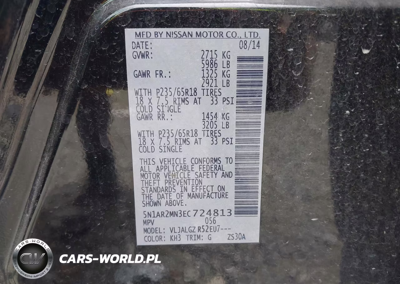 2014 Nissan Pathfinder Sl VIN:5N1AR2MN3EC724813 - 9