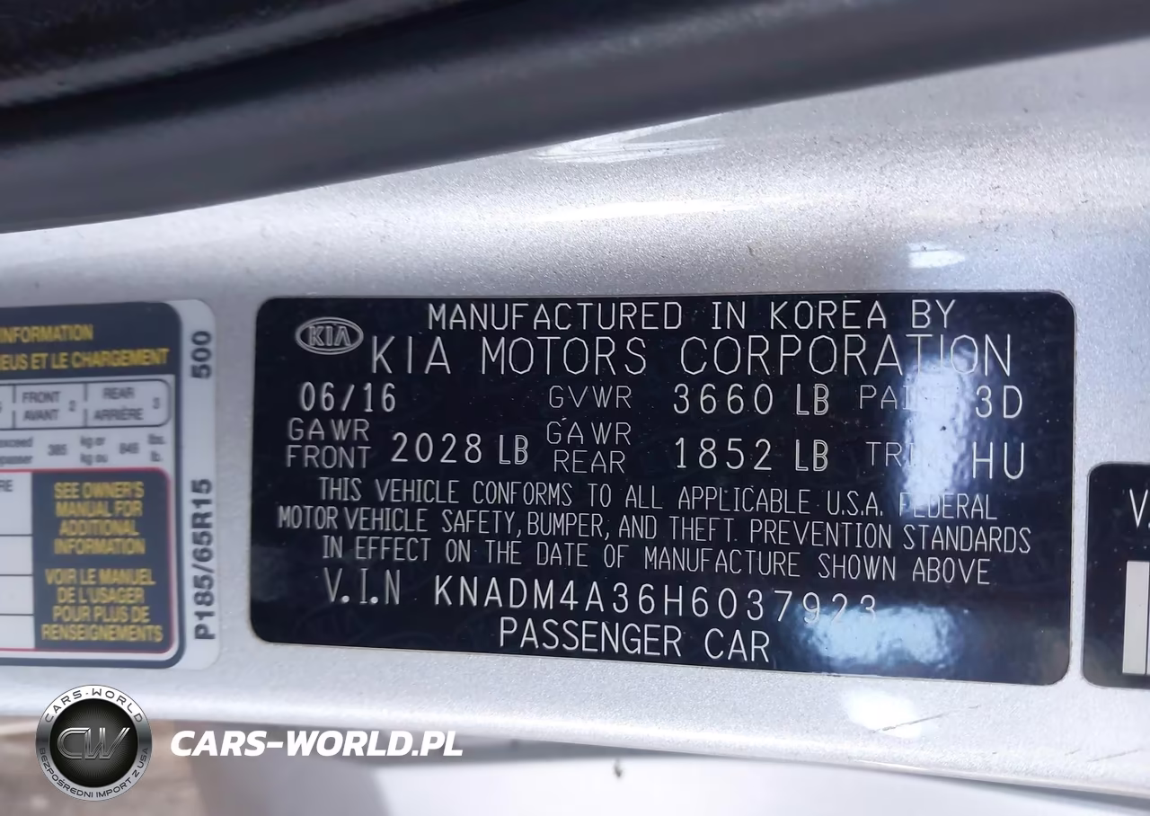 2017 Kia Rio Lx VIN:KNADM4A36H6037923 - 9