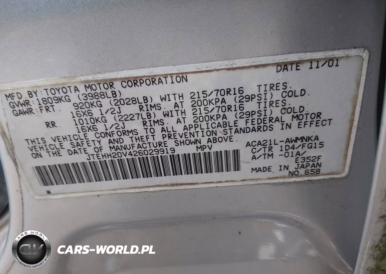 2002 Toyota Rav4 VIN:JTEHH20V426029919 - 9