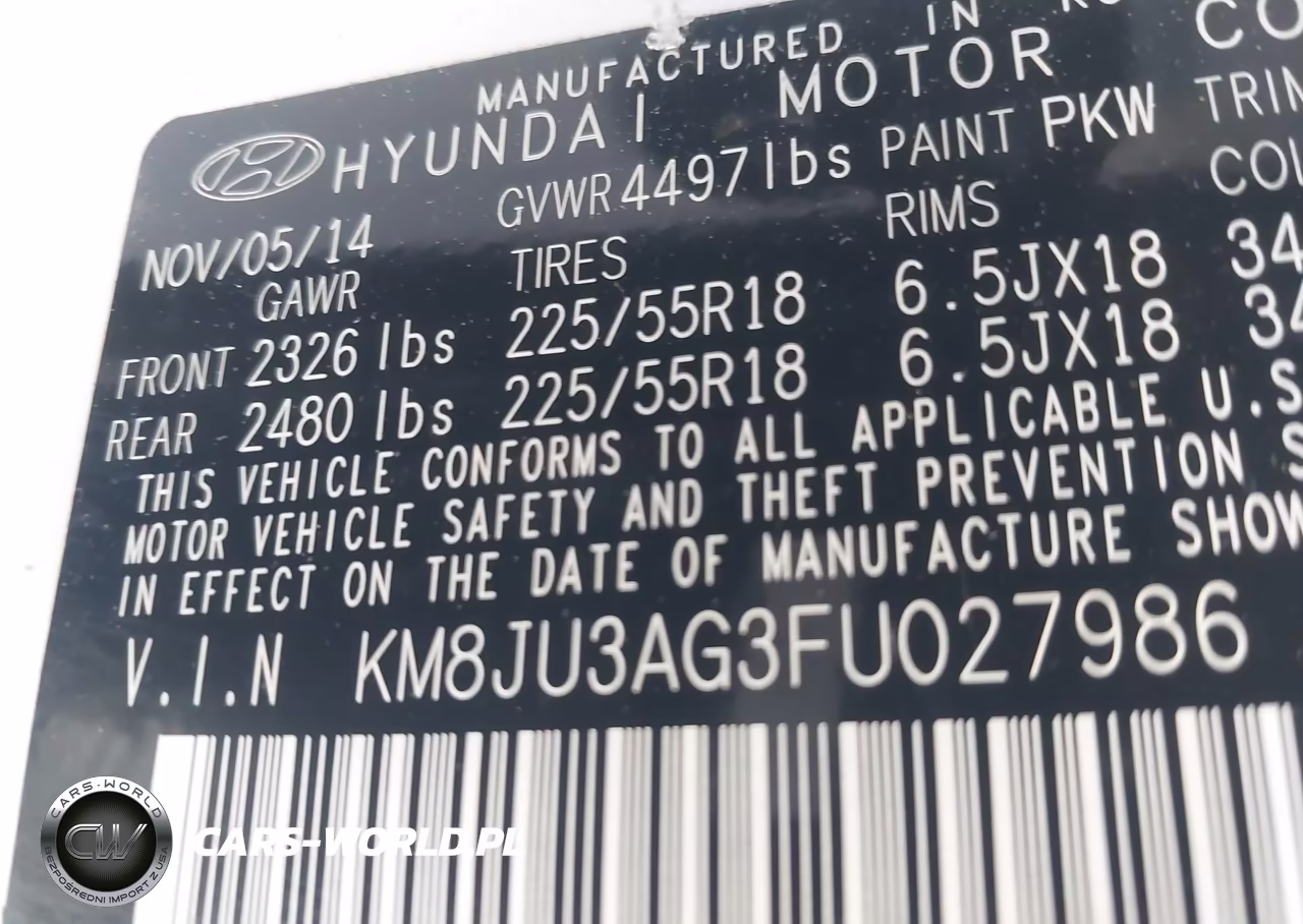 2015 Hyundai Tucson Limited VIN:KM8JU3AG3FU027986 - 9