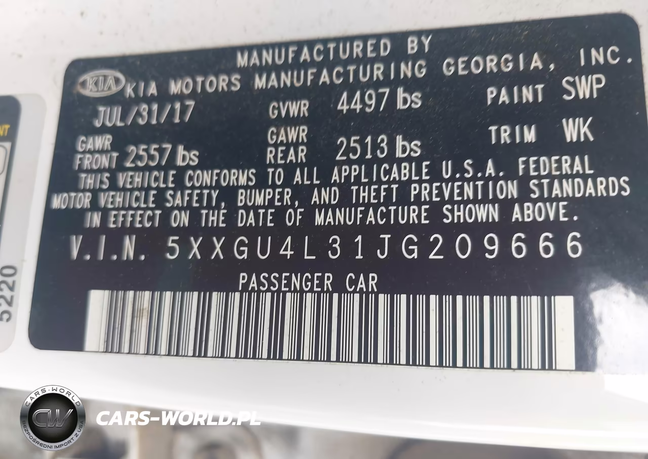 2018 Kia Optima Ex VIN:5XXGU4L31JG209666 - 9