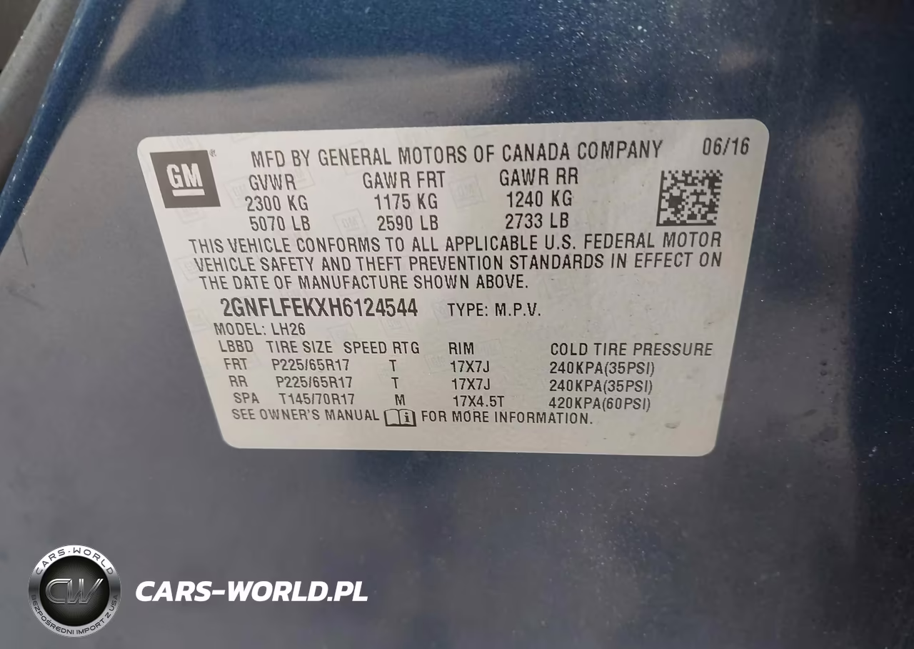 2017 Chevrolet Equinox Lt VIN:2GNFLFEKXH6124544 - 9