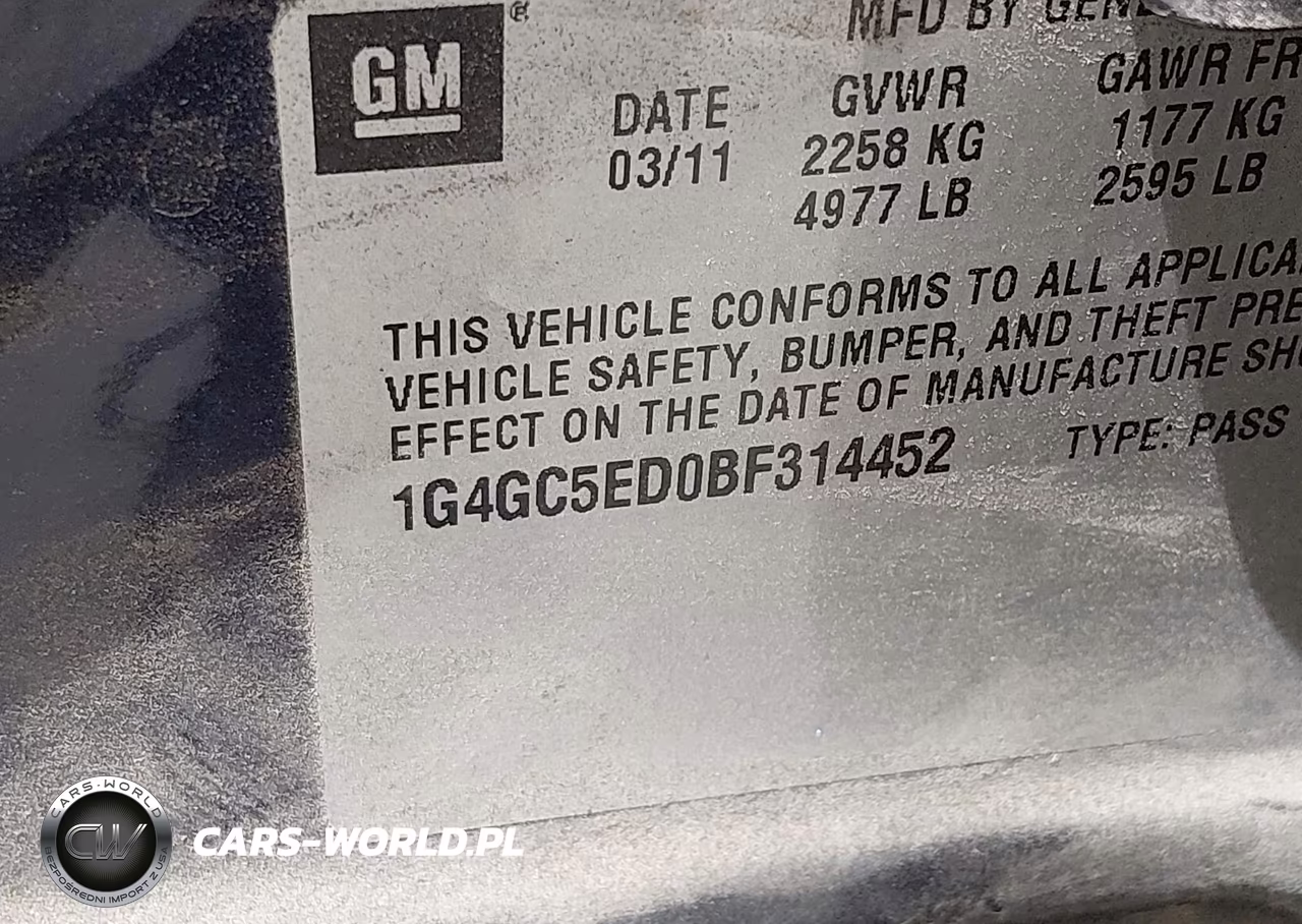 2011 Buick Lacrosse Cxl VIN:1G4GC5ED0BF314452 - 9
