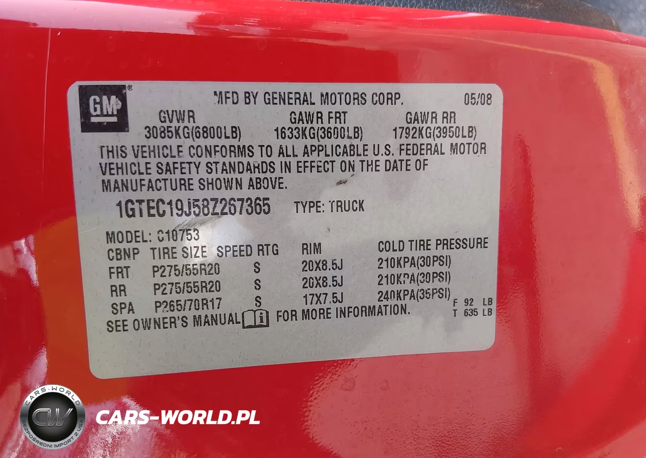 2008 GMC Sierra 1500 Sle1 VIN:1GTEC19J58Z267365 - 9