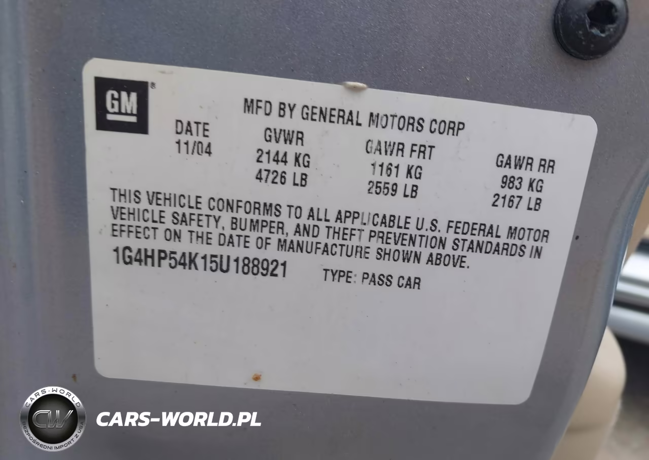2005 Buick Lesabre Custom VIN:1G4HP54K15U188921 - 9
