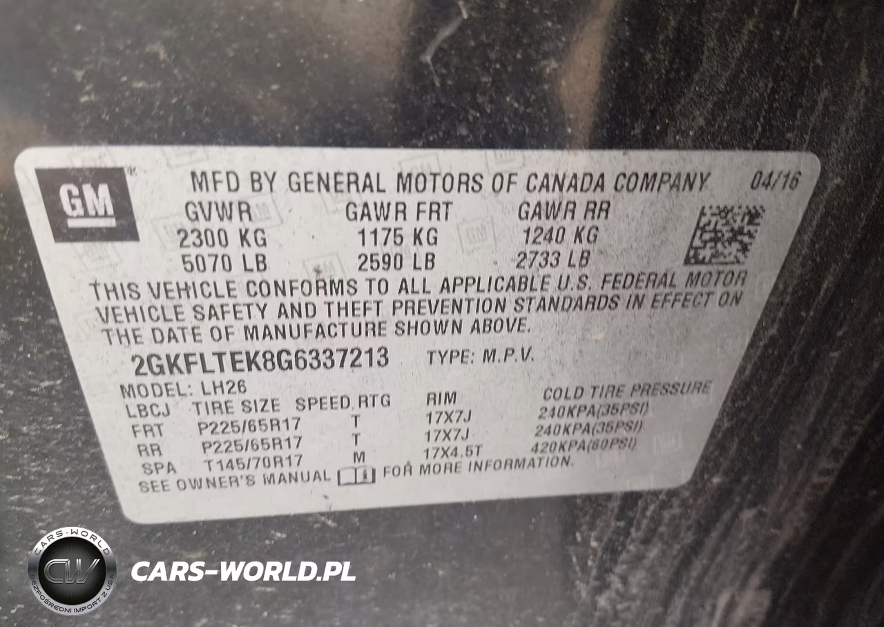 2016 GMC Terrain Sle-2 VIN:2GKFLTEK8G6337213 - 8