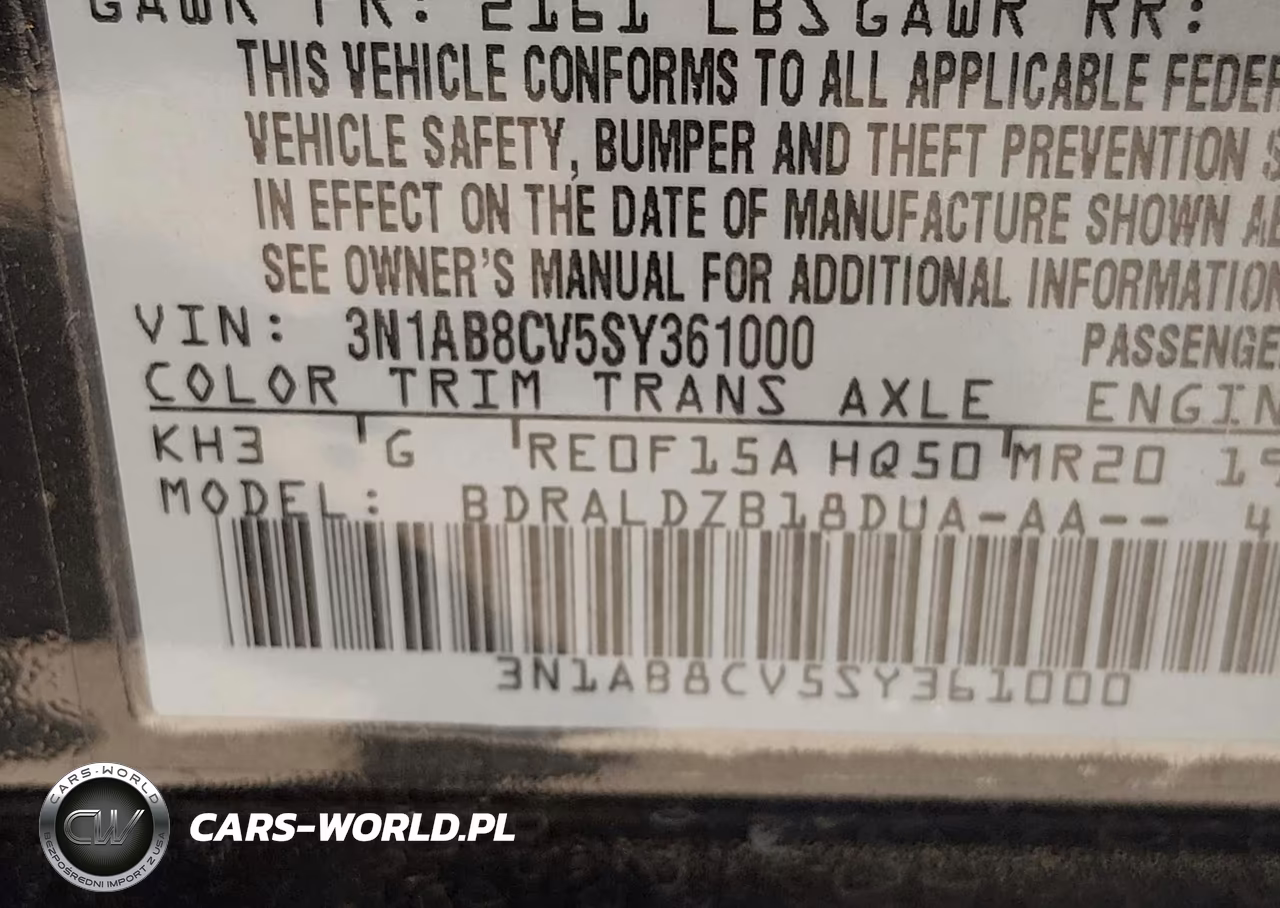 2025 Nissan Sentra Sv VIN:3N1AB8CV5SY361000 - 9