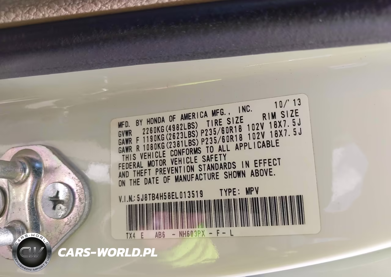2014 Acura Rdx VIN:5J8TB4H58EL013519 - 9