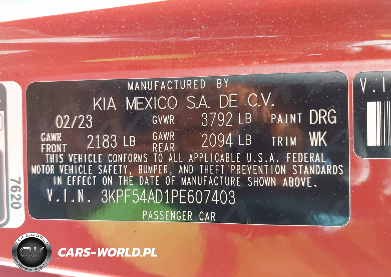2023 Kia Forte Gt-Line VIN:3KPF54AD1PE607403 - 9