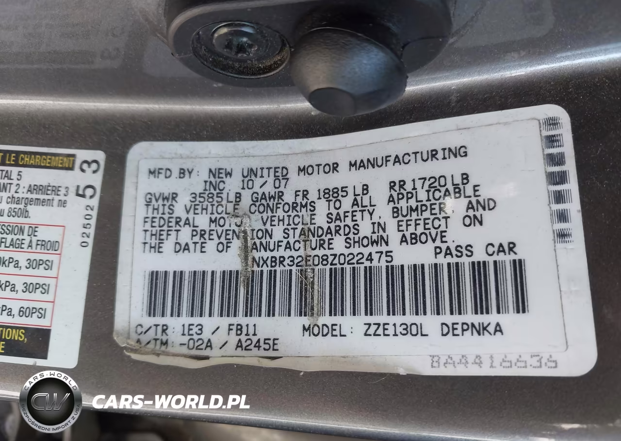 2008 Toyota Corolla Le VIN:1NXBR32E08Z022475 - 9