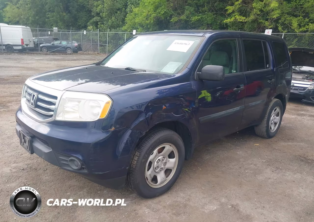 2013 Honda Pilot Lx VIN:5FNYF4H21DB006685 - 2