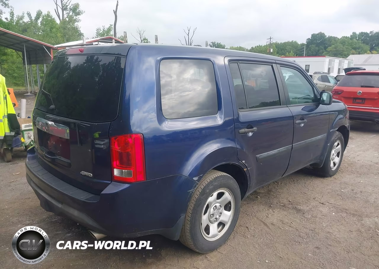 2013 Honda Pilot Lx VIN:5FNYF4H21DB006685 - 4