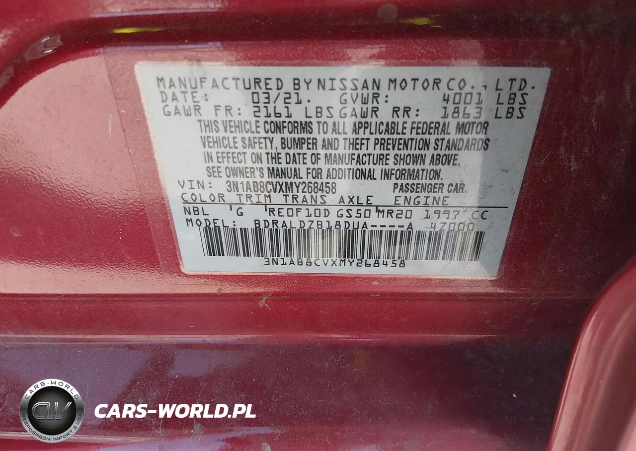 2021 Nissan Sentra Sv Xtronic Cvt VIN:3N1AB8CVXMY268458 - 9
