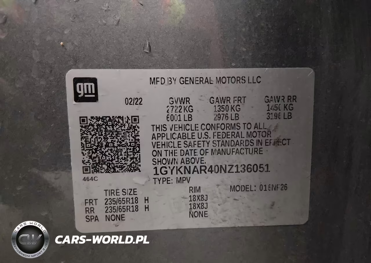 2022 Cadillac Xt5 Fwd Luxury VIN:1GYKNAR40NZ136051 - 9