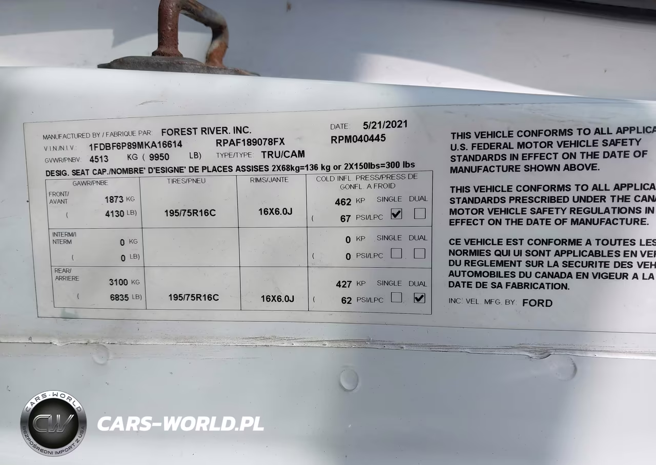2021 Ford Transit-350 Cutaway VIN:1FDBF6P89MKA16614 - 8