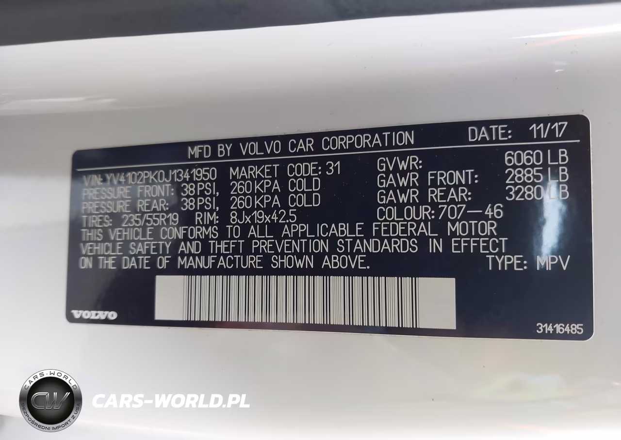 2018 Volvo Xc90 T5 Momentum VIN:YV4102PK0J1341950 - 9