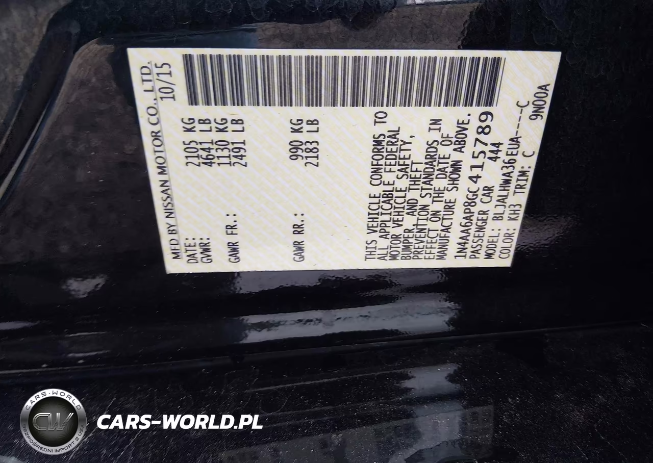 2016 Nissan Maxima 3.5 Platinum VIN:1N4AA6AP8GC415789 - 9