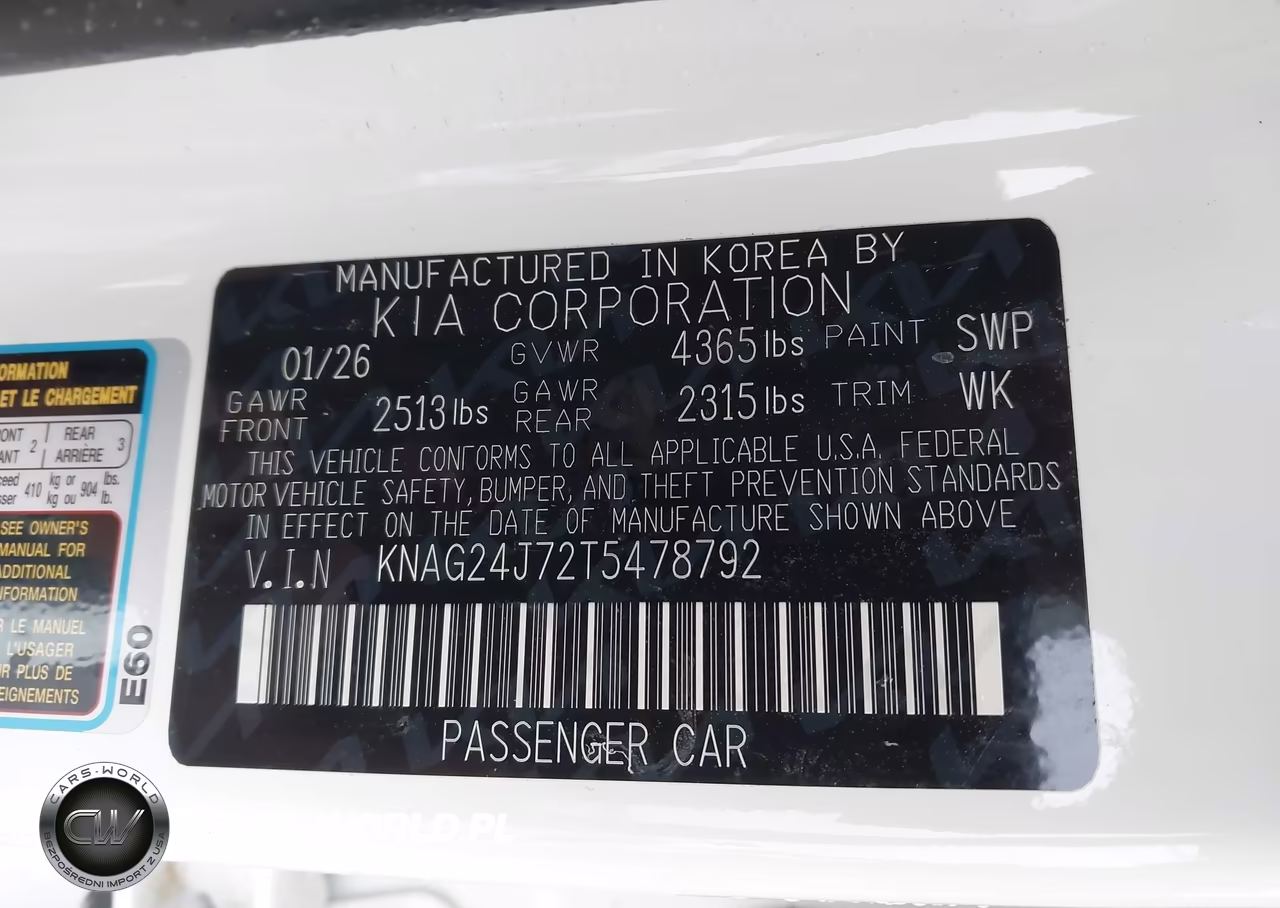 2026 Kia K5 Lxs Fwd VIN:KNAG24J72T5478792 - 9
