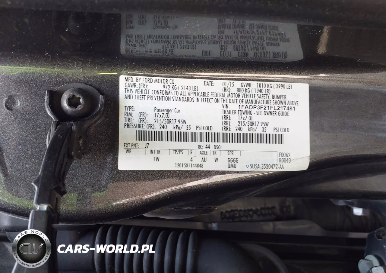 2015 Ford Focus Se VIN:1FADP3F21FL217481 - 9