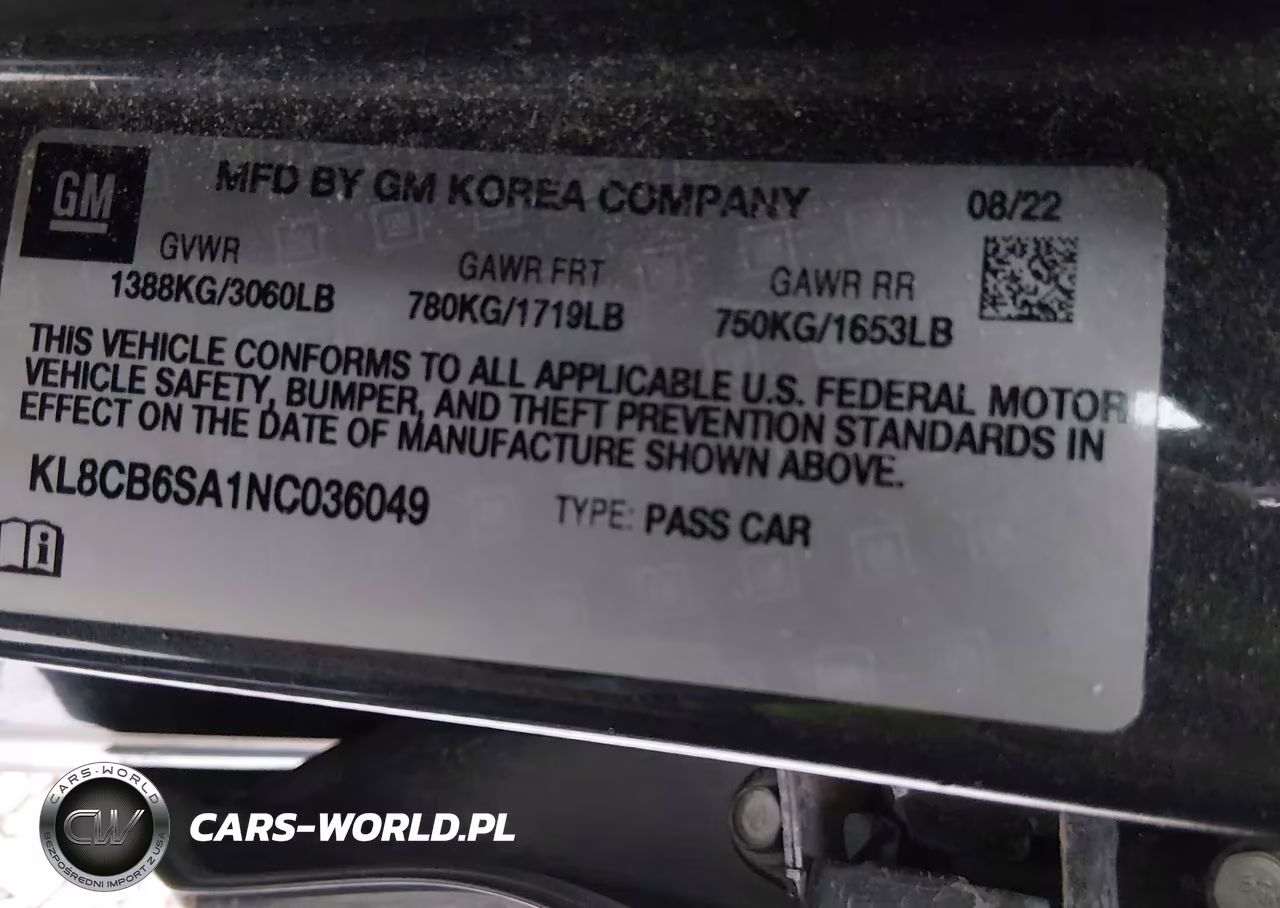 2022 Chevrolet Spark Fwd Ls Automatic VIN:KL8CB6SA1NC036049 - 9