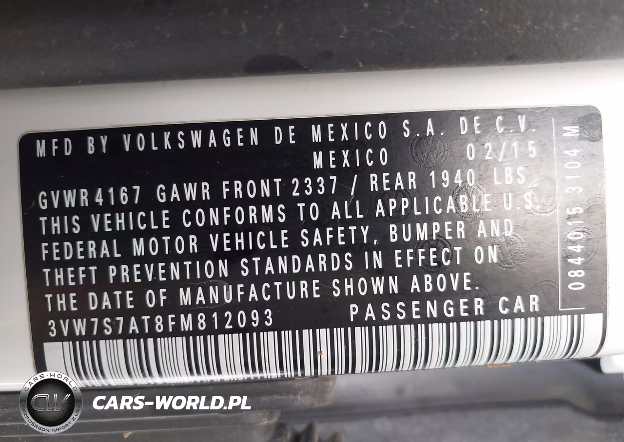 2015 Volkswagen Beetle 2.0T R-Line VIN:3VW7S7AT8FM812093 - 9