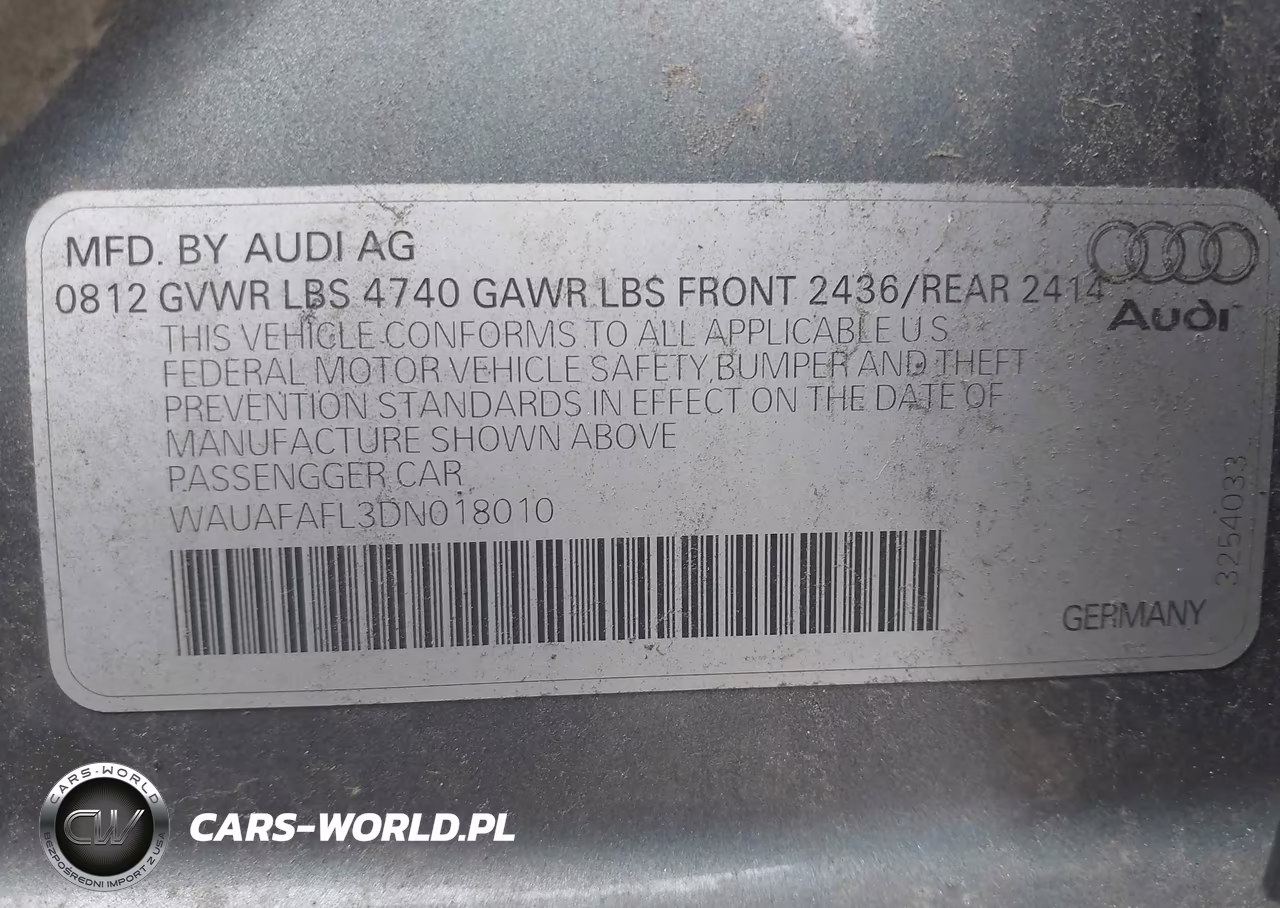 2013 Audi A4 2.0T Premium VIN:WAUAFAFL3DN018010 - 9