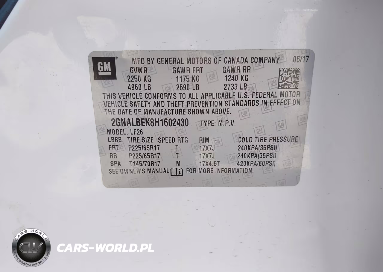 2017 Chevrolet Equinox Ls VIN:2GNALBEK8H1602430 - 9